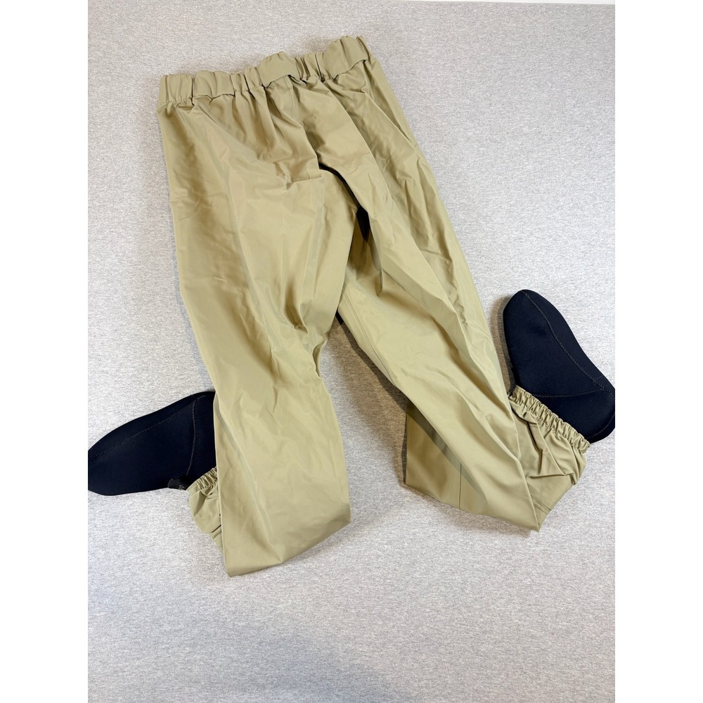 Hodgman Wadelite Stockingfoot Waders Mens Size S Tan Fishing Outdoor Khaki